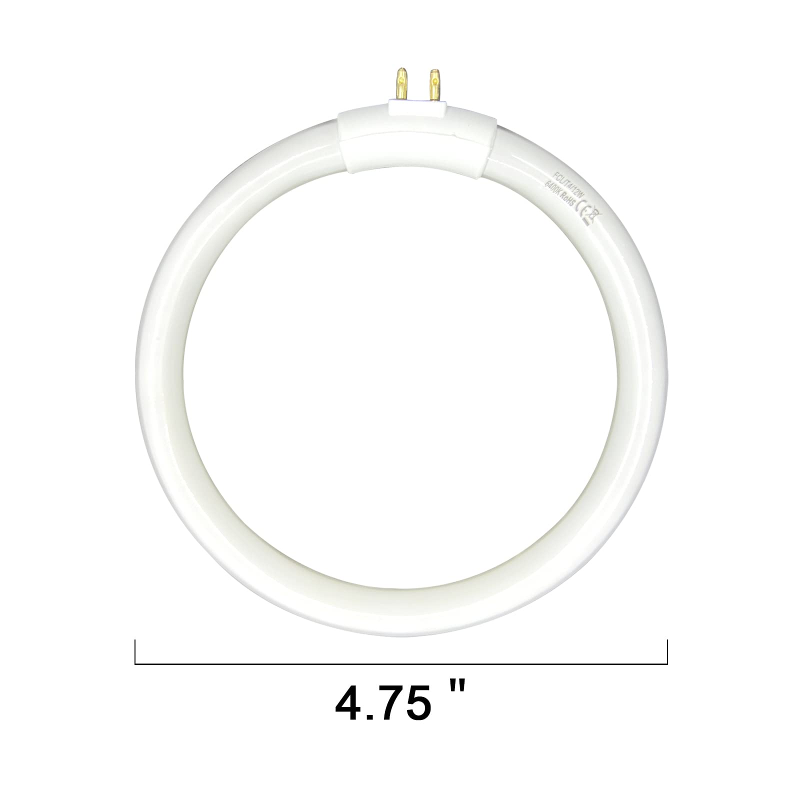Flyercatch bulb connector side view shows outward-facing four-pin design.