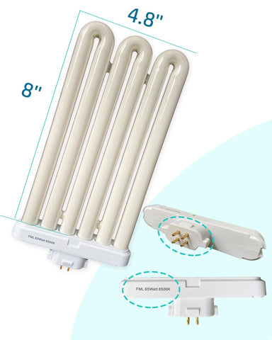 Flyercatch FML65 4-pin GX10Q-8 base for reliable compatibility with Feit fixtures.