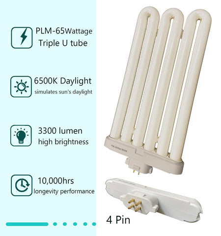 Flyercatch FML65 9.5-inch length bulb fits compact fixtures and easy replacement.