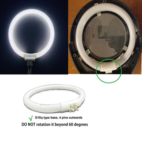 Flyercatch makeup mirror bulb delivers 6400K daylight for true colors.