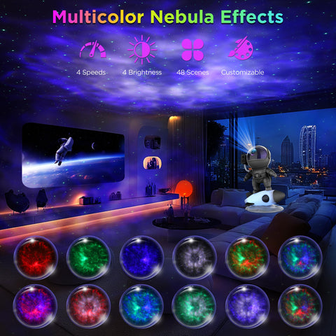 FlyLily galaxy light displays nebula effects to transform bedroom ambiance