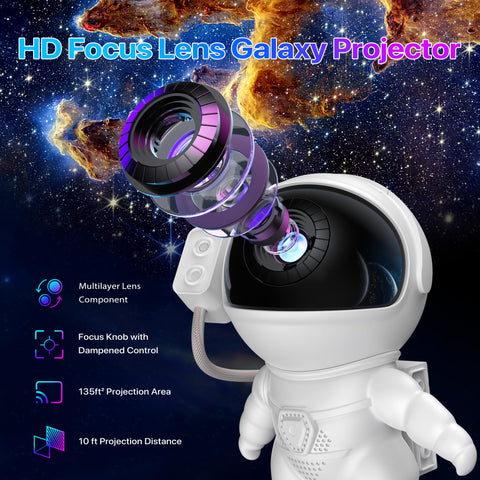FlyLily Galaxy Projector ideal for a dark room at 2 meters