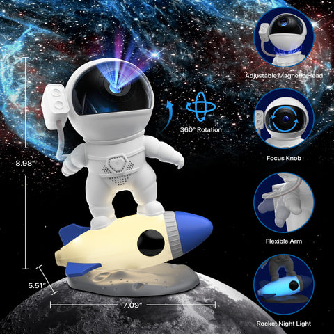 FlyLily Galaxy Projector easy setup and crisp focus control