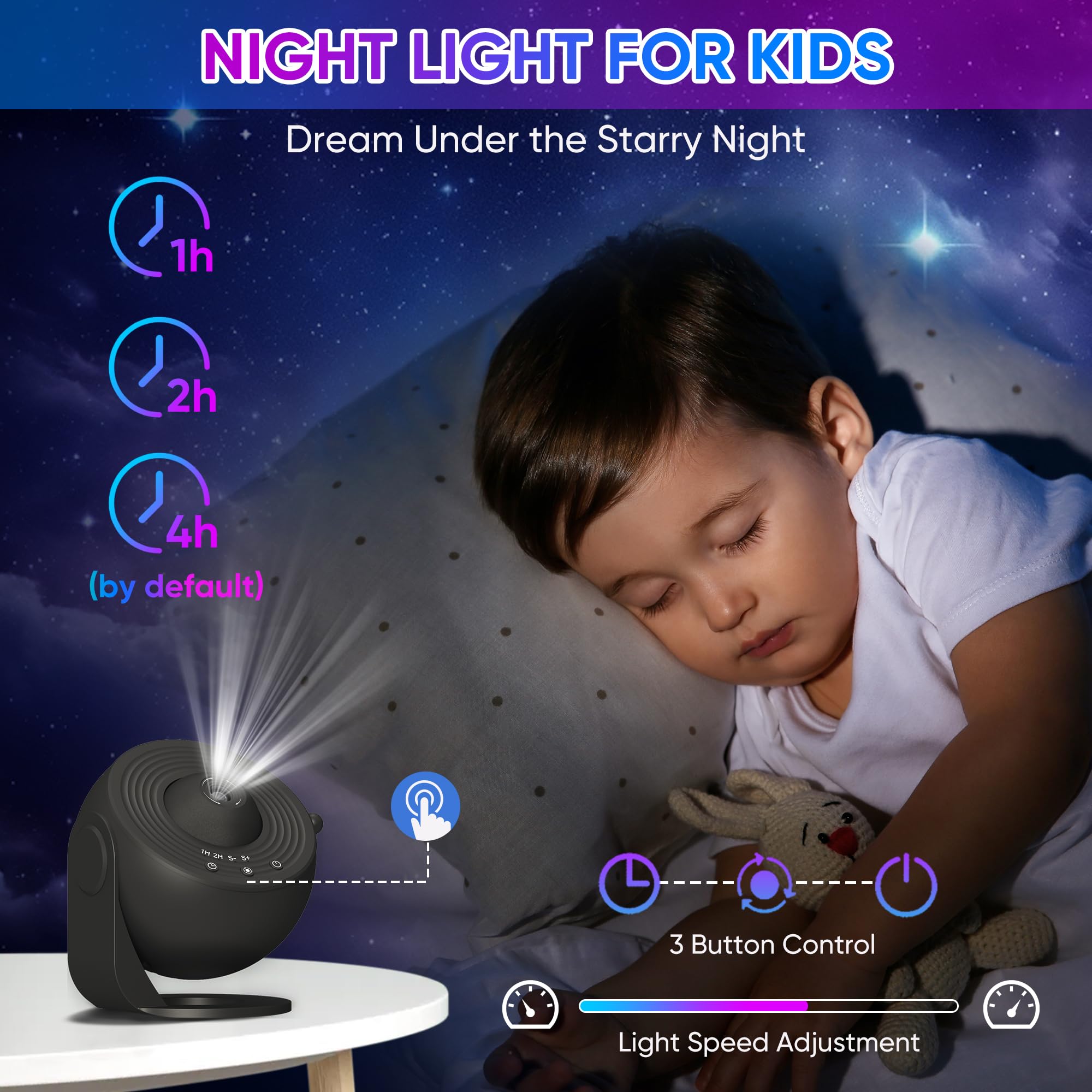 FlyLily Galaxy Projector Milky Way disc lights up bedroom with cosmic ambiance