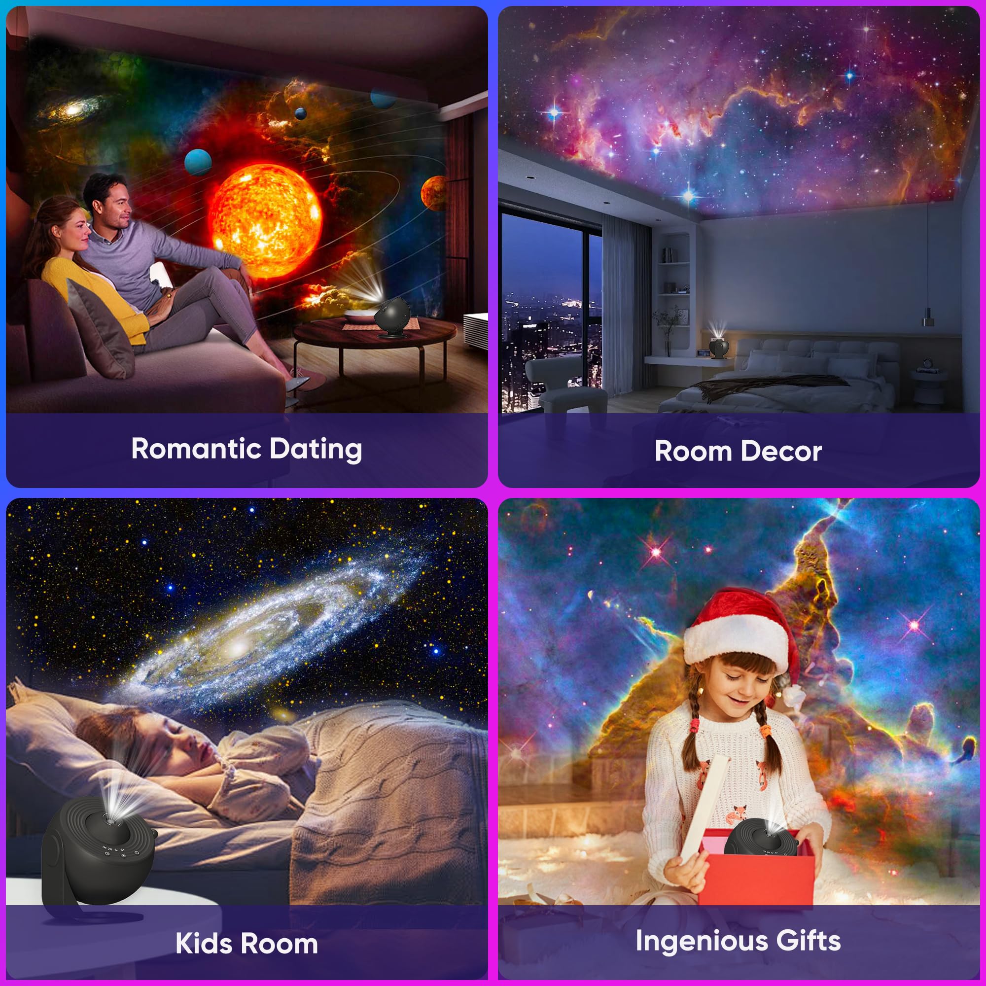 FlyLily Galaxy Projector Mystic Mountain disc adds enchanting galaxy scenery