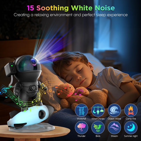 FlyLily astronaut projector rotates 360° to adjust projection angle