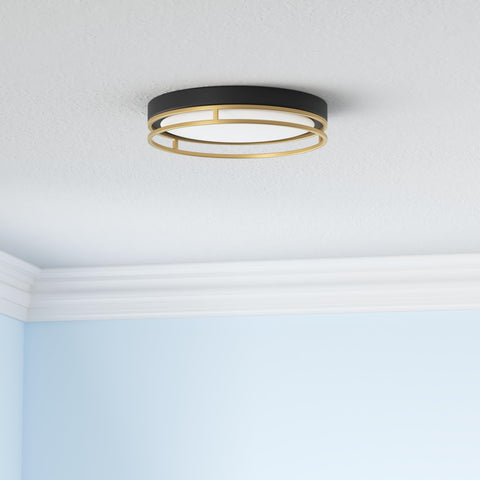 Flynix flush-mount diffuser closeup showing even glow for kitchen and hallway use.