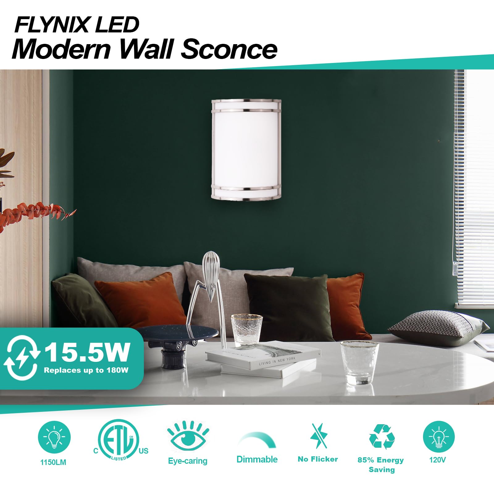 Long 50,000-hour lifespan supports years of dependable lighting.