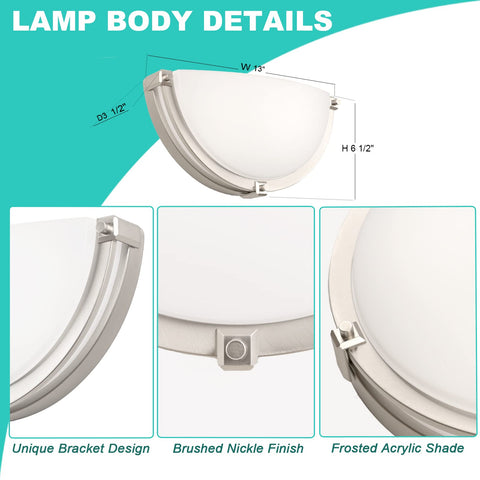 Flynix two-pack arrangement suits symmetrical lighting in bathrooms.