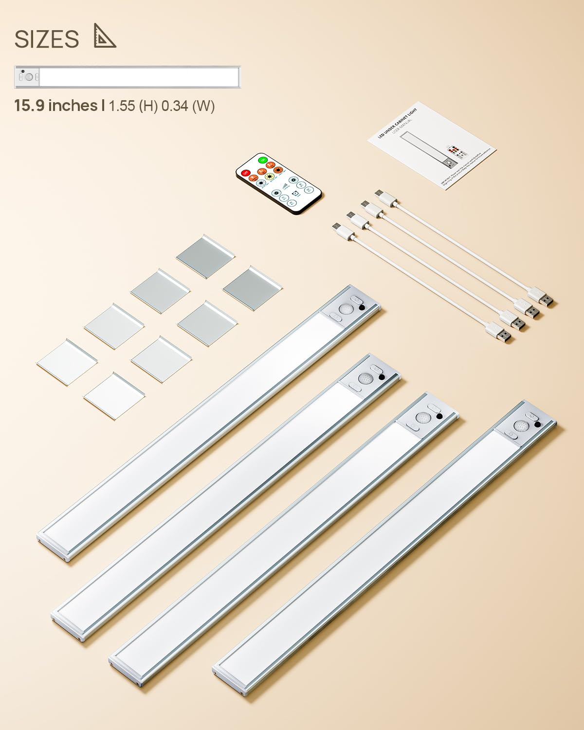 Flysein compact 4-pack for versatile lighting anywhere.