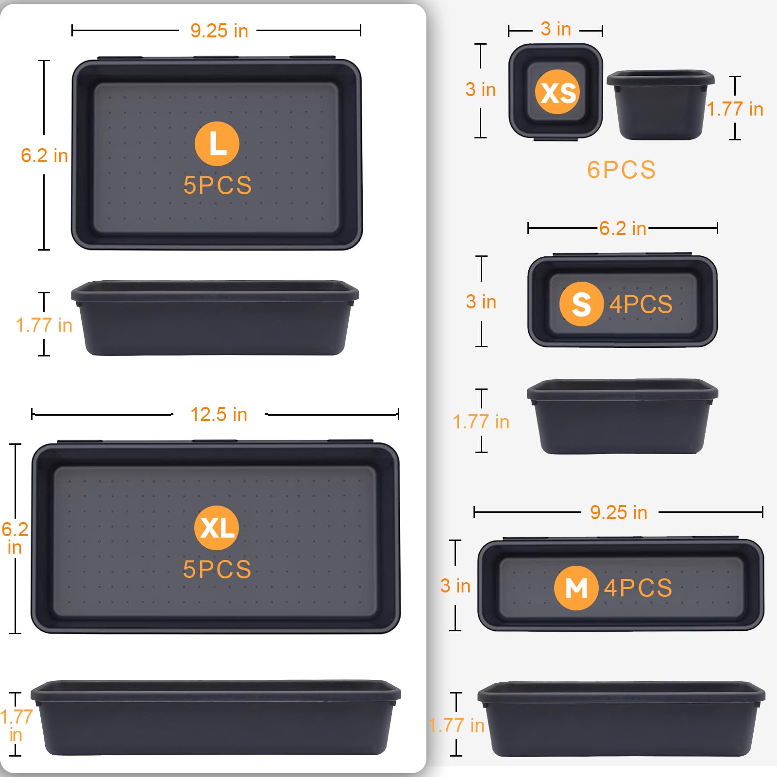 FLYVOLE interlocking-tray design enables secure, flexible arrangement in any tool chest.