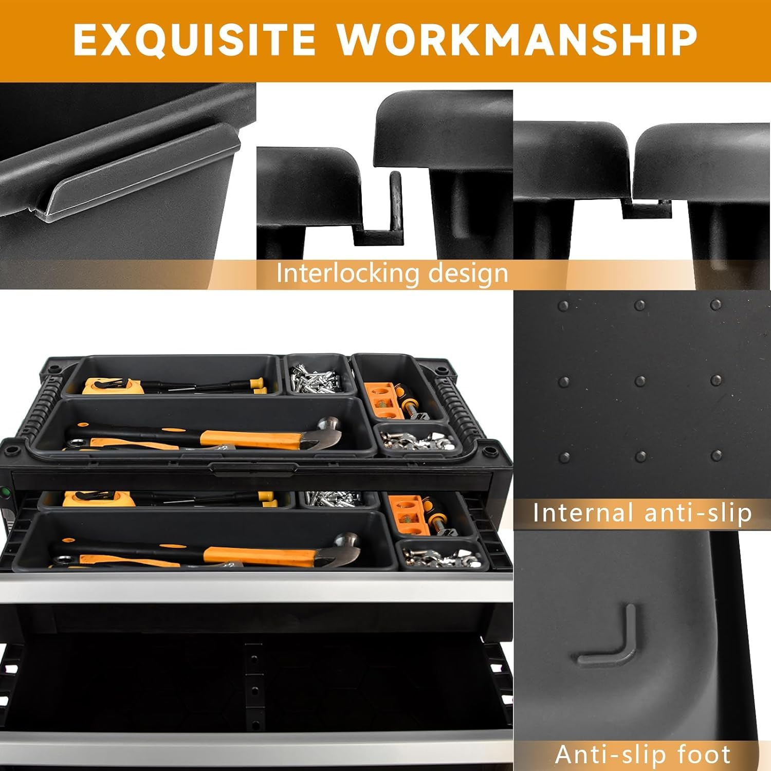 FLYVOLE screw bolt bit storage trays help categorize small parts efficiently.