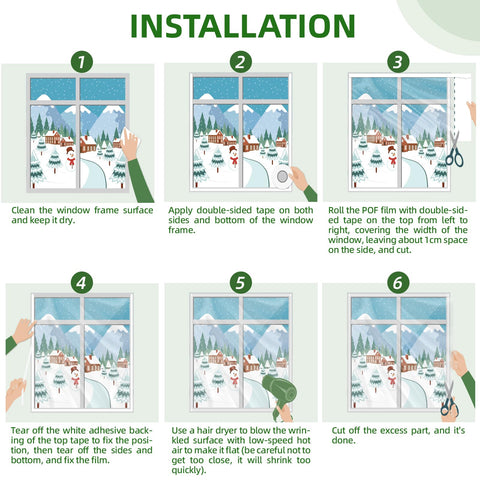 Flyzzz Versatile Winter Kit fits many window styles for cozy energy-conscious homes.