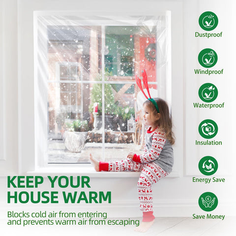 Flyzzz Weather Seal and Foam Strips block cold air around various window frames.