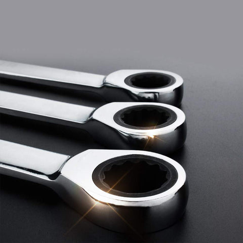 FLZOSPER four-size SAE box end wrench set fits common fasteners