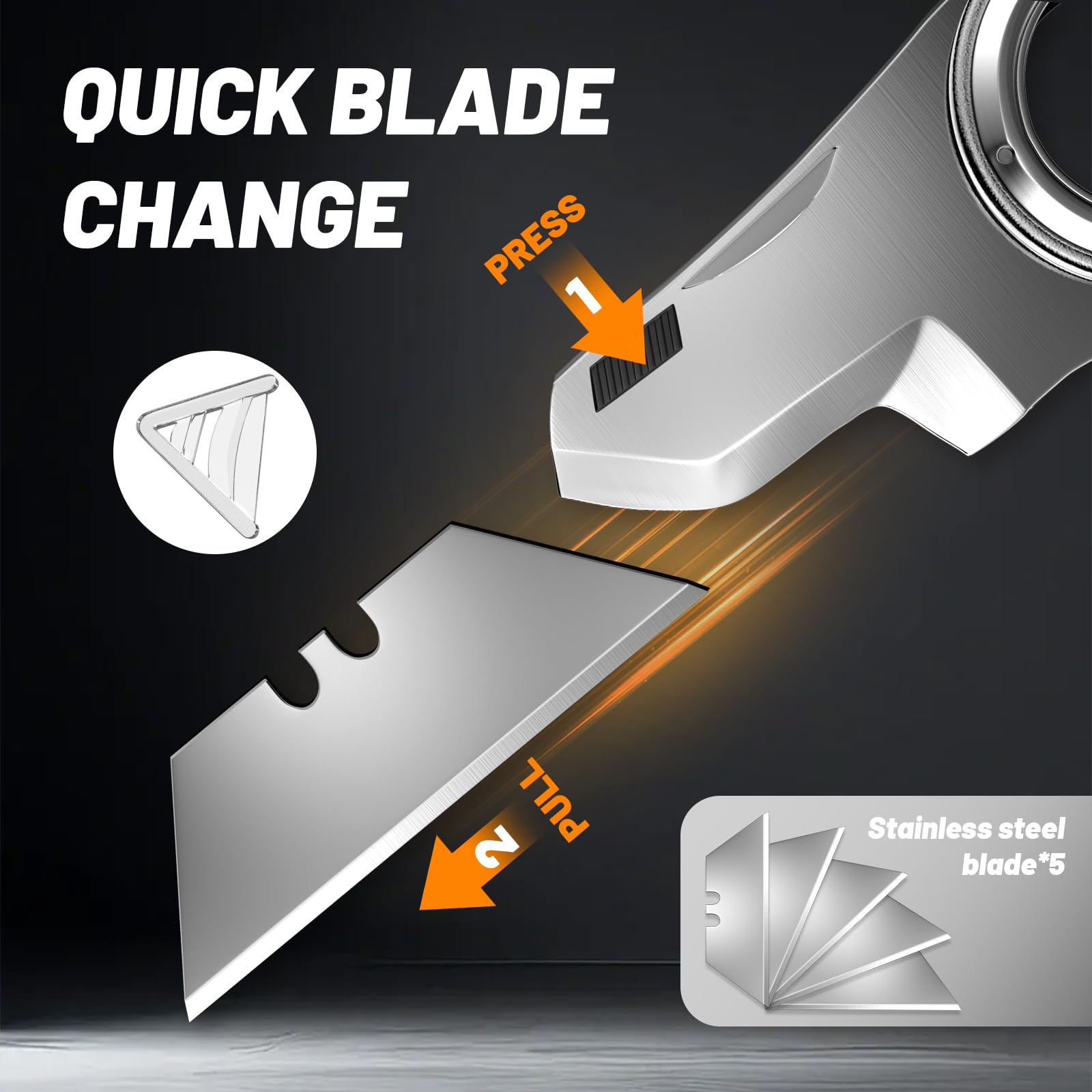 Fmeida box cutter for home and office use, ideal for packaging and opening.