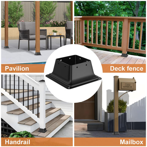 FMhotu deck rail application suits porches, fences, and garden designs.