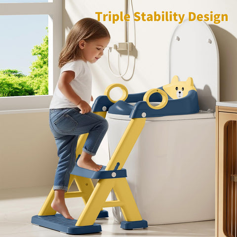 Fnaumdol potty seat handles blue provides secure grip for confident sits