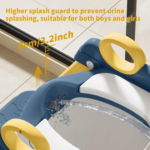 Fnaumdol potty seat non-slip blue offers stable base during use