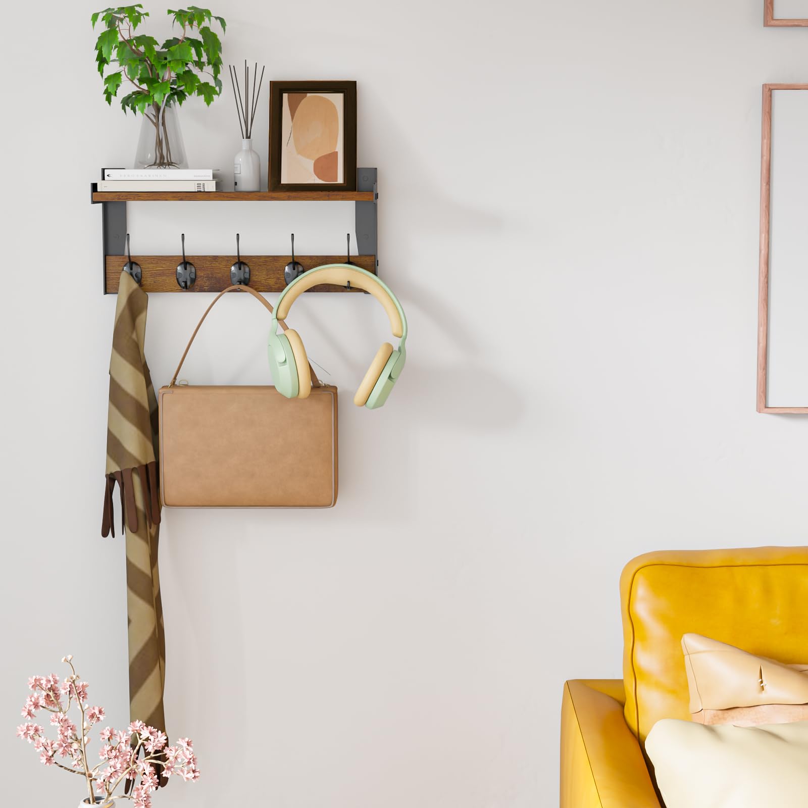 FNBAR compact wall-mount rack fits tight spaces while maximizing storage