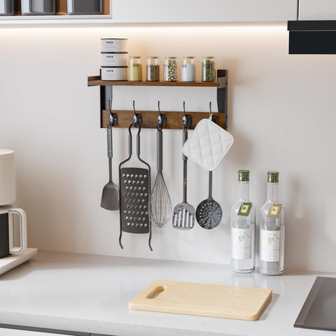 FNBAR decorative shelf and hangers offer display space for plants and photos