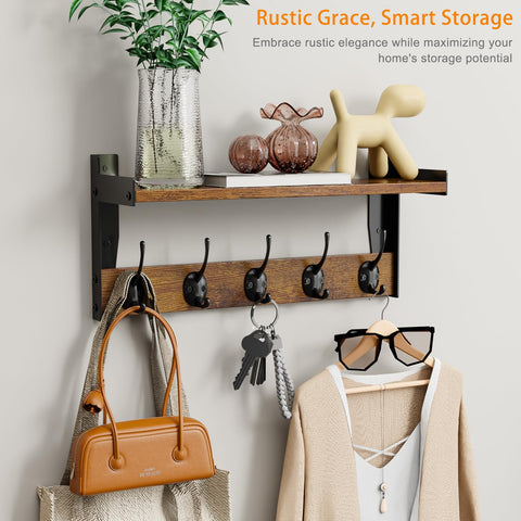 FNBAR durable metal hooks support daily items like bags and jackets securely