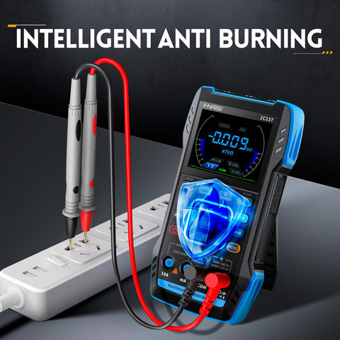 FNIRSI 2C23T high voltage protection preserves safe measurements.