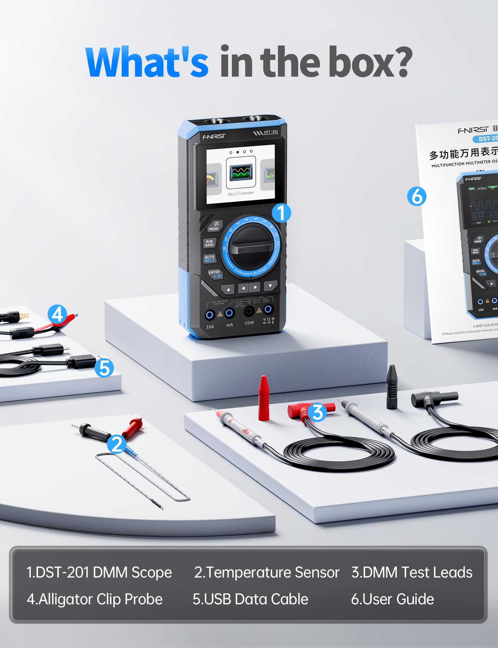 FNIRSI DST-201 data logs capture measurement trends for later review