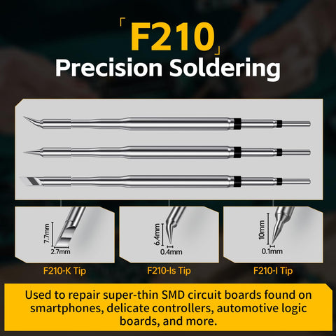 FNIRSI DWS-200 F245 high-power tip handles larger joints with ease