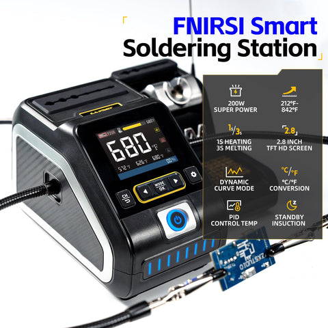 FNIRSI DWS-200 three presets store common temperatures for faster workflows