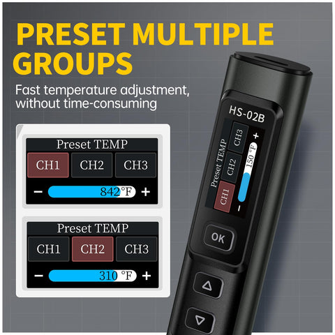 100W adapter powering FNIRSI HS02B for immediate use