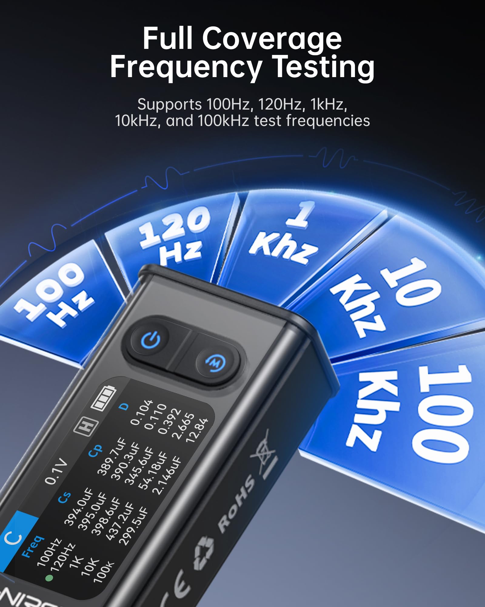 FNIRSI LCR-ST2 Type-C charging keeps the unit ready