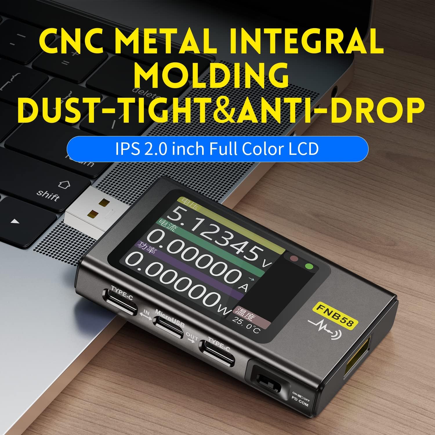 FNIRSI USB Tester startup time recording aids diagnostics