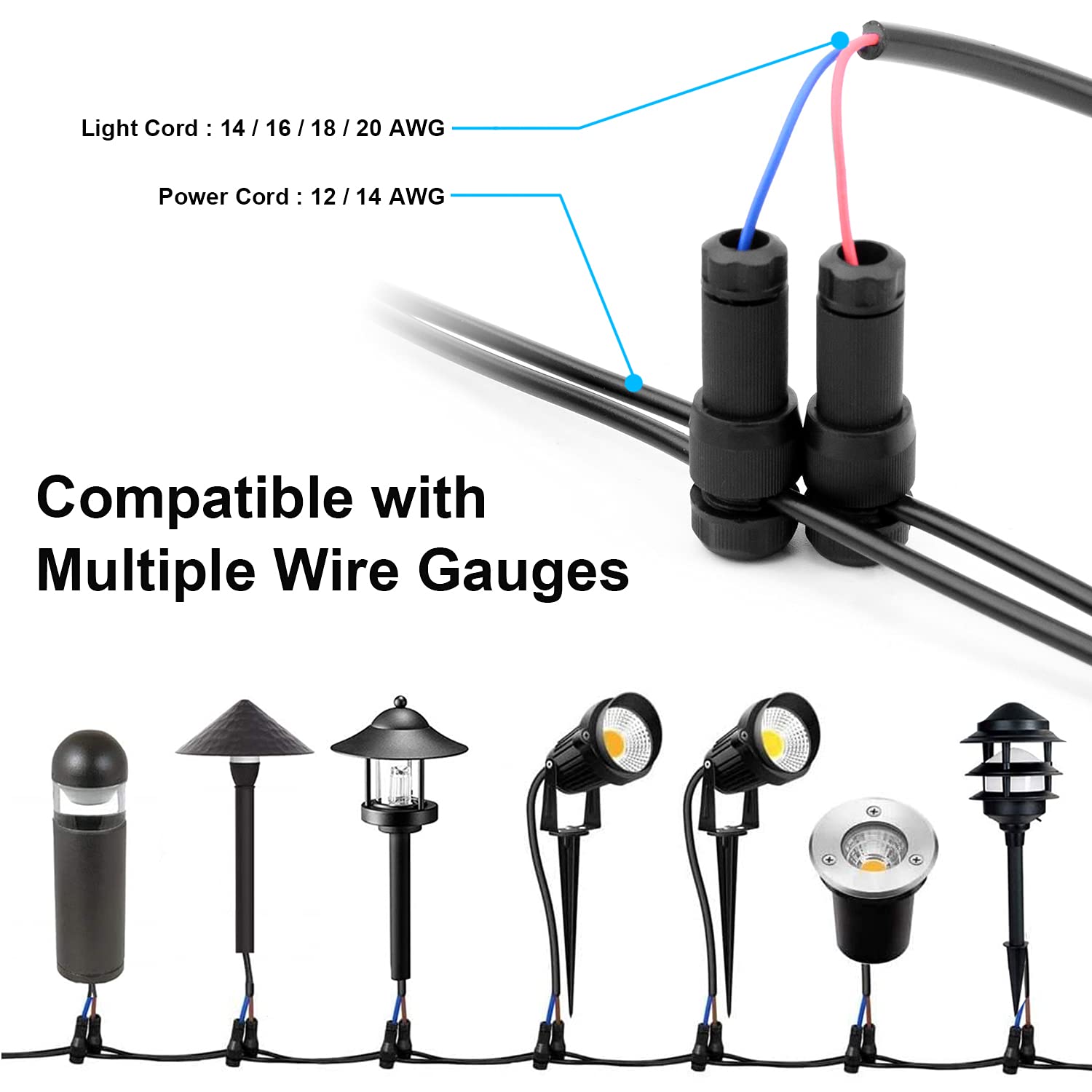 Fntek three-piece screw tight-connector demonstrates secure, reusable connection.