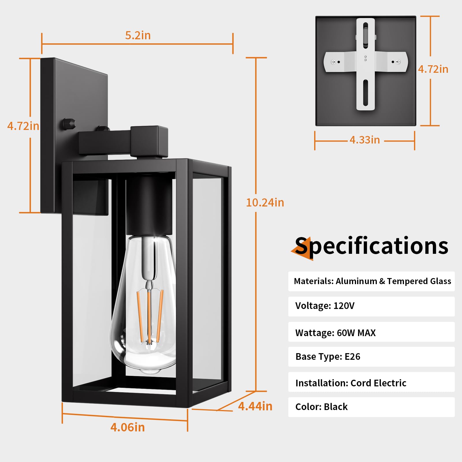FNYUSLET 2-pack outdoor lights provide consistent aesthetics across spaces.