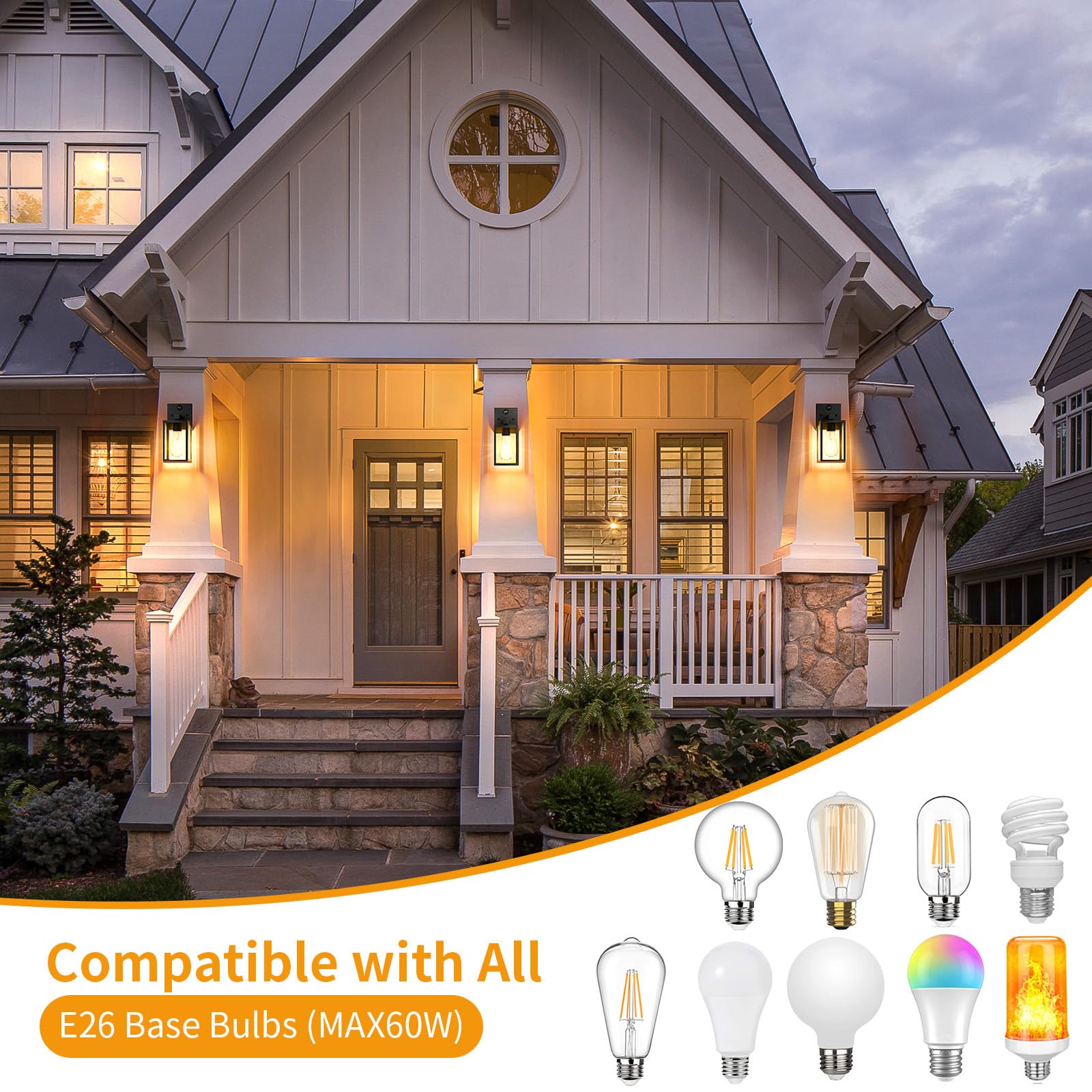 FNYUSLET automatic motion detection delivers instant path lighting for entryways.