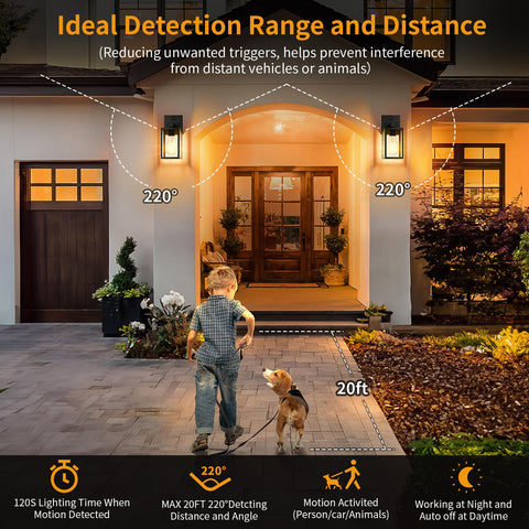 FNYUSLET weatherproof metal tempered glass outdoor light withstands harsh weather.