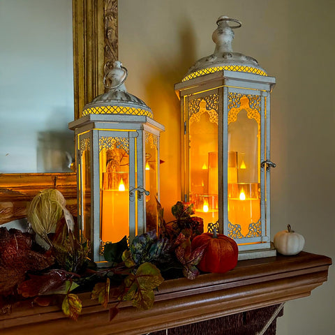 Fo32won 5 inch candle with 3D flame for gentle seasonal glow