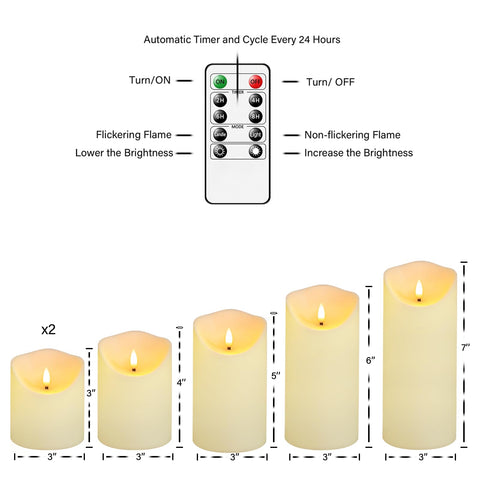Fo32won flickering glow adds warmth to dinners and gatherings.