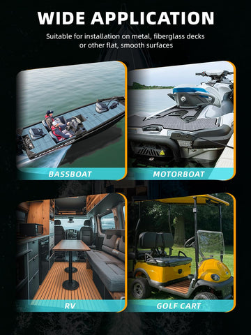 FOCEAN boat flooring multi-use pattern ideal for motorboats and kayaks.