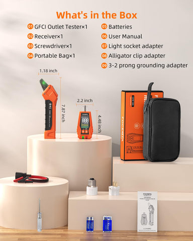 FOCEMTA carrying case keeps tools organized on site.
