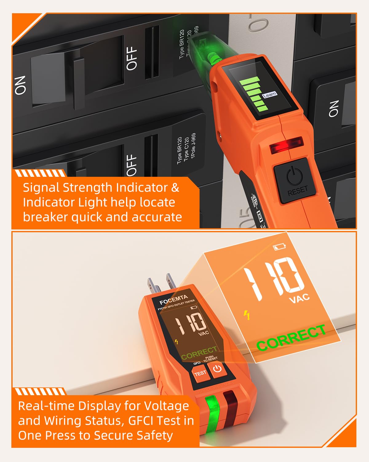 FOCEMTA rugged ABS housing for tough job sites.