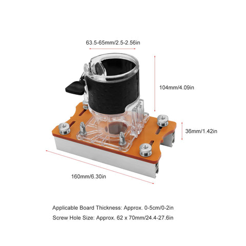 65mm trimming machine compatibility ensures quick, tight alignment.