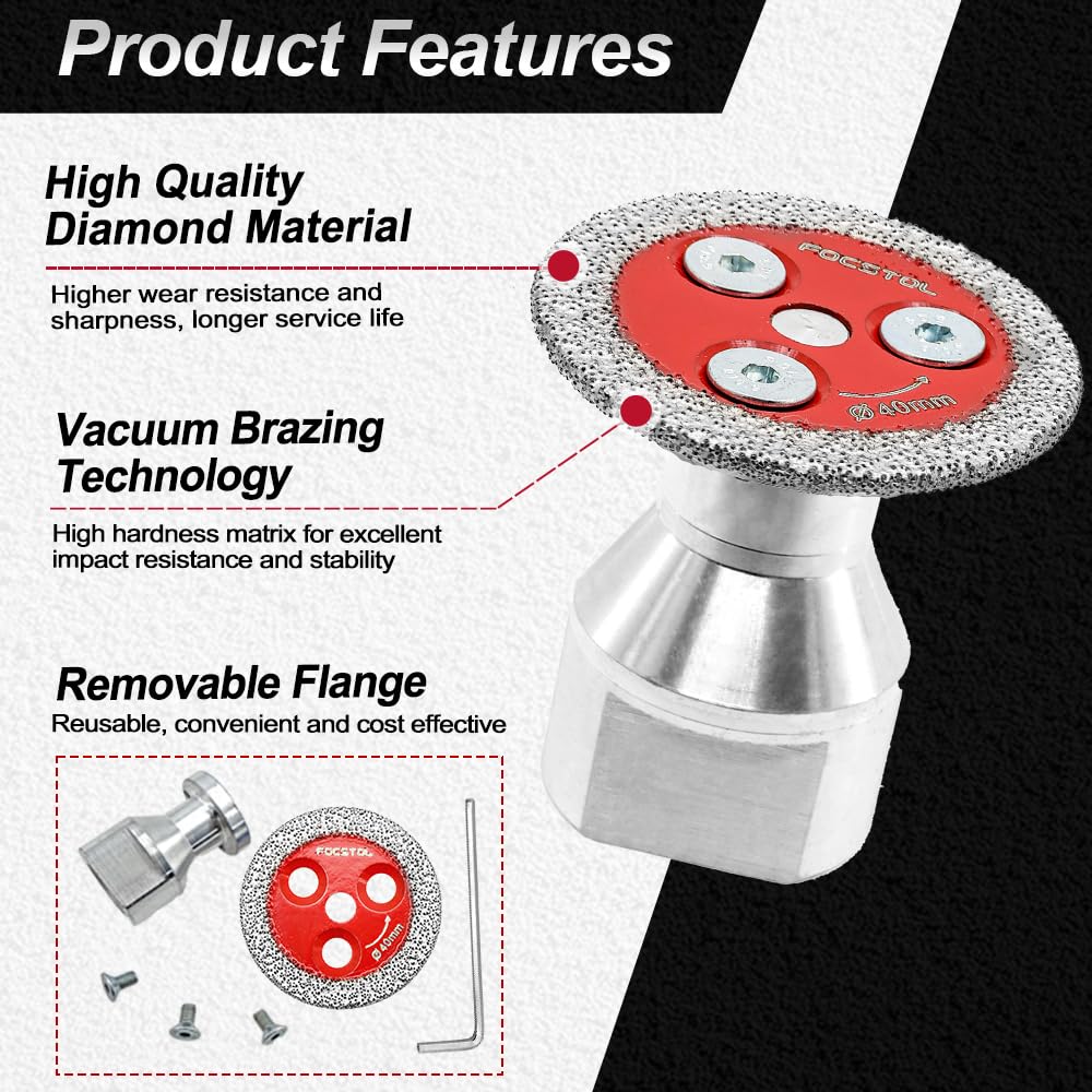 FOCSTOL diamond grit 40/50 for marble, granite, porcelain tasks
