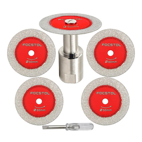 FOCSTOL mini diamond disc packaging shows contents for easy DIY projects.