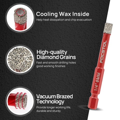 FOCSTOL PH2 bit included for screw driving and rust resistance.