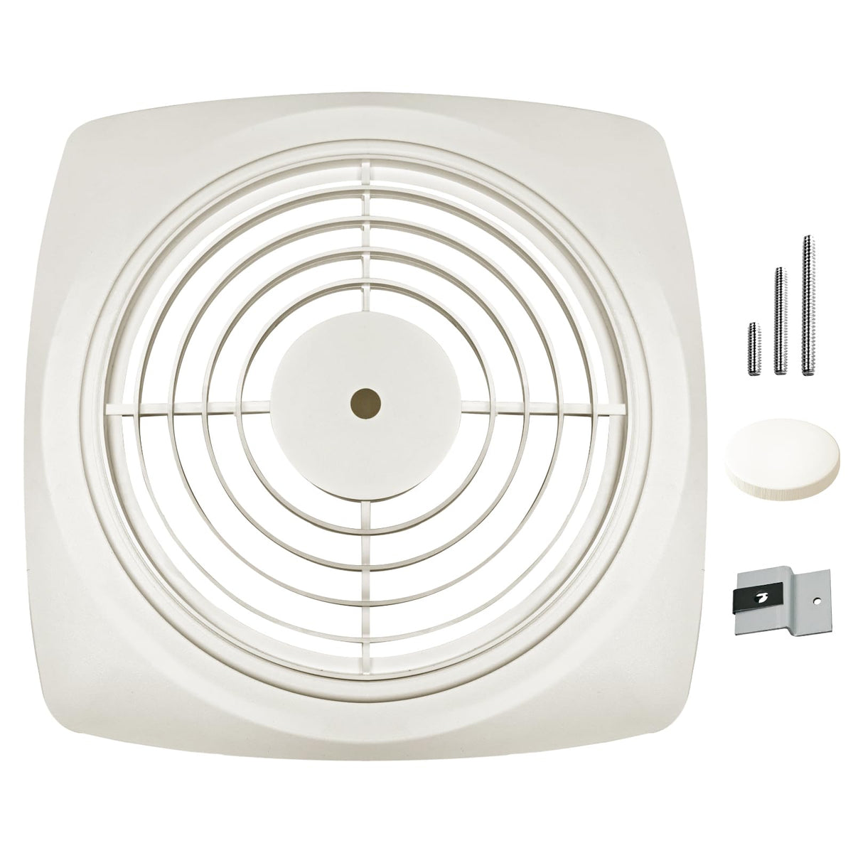 FODACEL S97011919 grille front view for Broan Nutone fans with no-cutout design