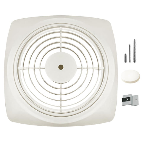FODACEL S97011919 grille front view for Broan Nutone fans with no-cutout design