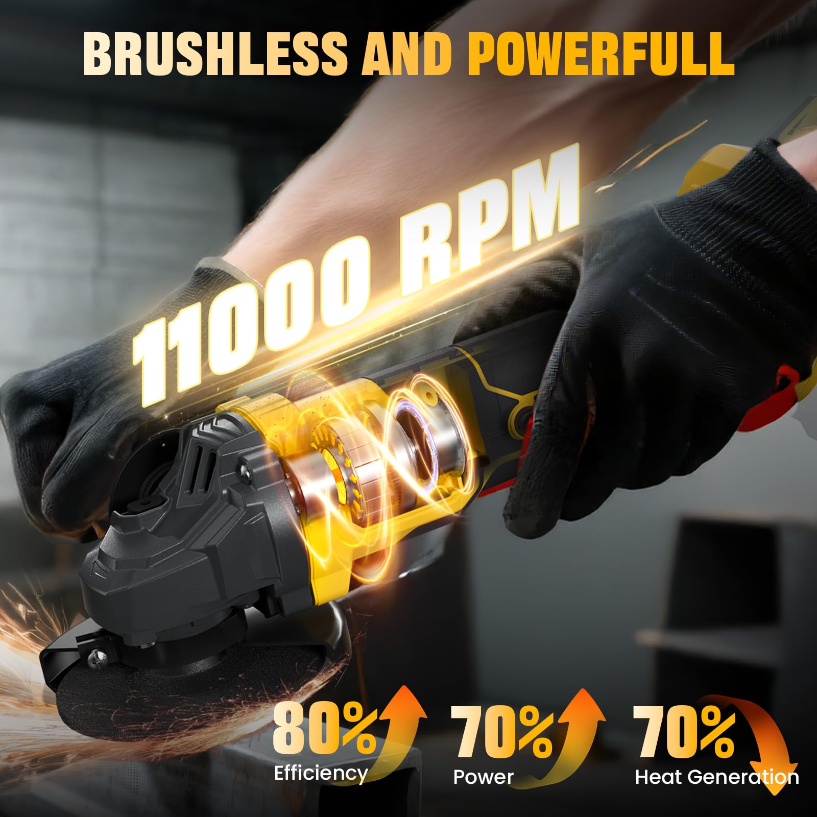 Fogera grinder delivers up to 11,000 RPM for demanding metal projects.