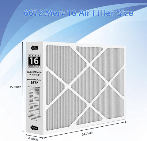 Foglapius 6672 filter in box, ready for hassle-free installation.